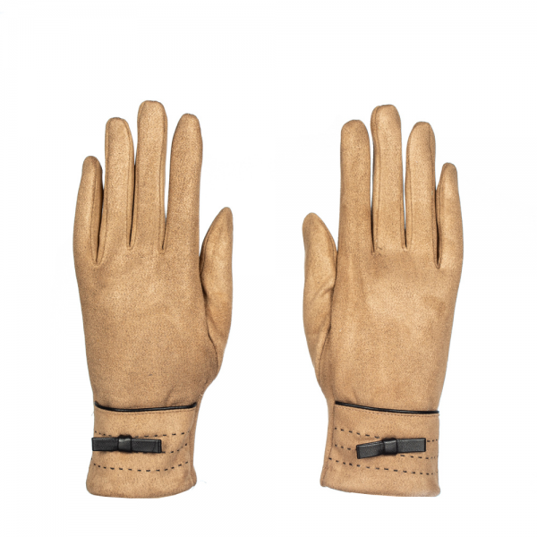 Дамски ръкавици Picty кафяв цвят, 3 - Kalapod.bg